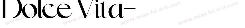Dolce Vita字体转换